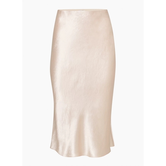 BABATON Slip Satin Midi Skirt Denude 00 Aritzia - Picture 7 of 14